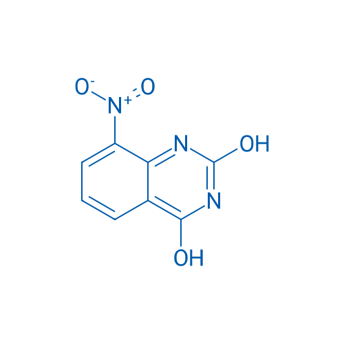 8-硝基喹唑啉-2,4-二醇 结构式