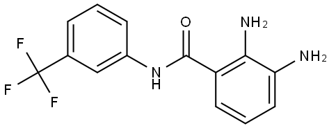2,3-二氨基-N-[3-(三氟甲基)苯基]苯甲酰胺 结构式