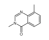 3,8-二甲基喹唑啉-4(3H)-酮 结构式