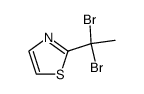 2-(1,1-二溴乙基)噻唑 结构式