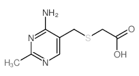2-[(4-amino-2-methyl-pyrimidin-5-yl)methylsulfanyl]acetic acid 结构式