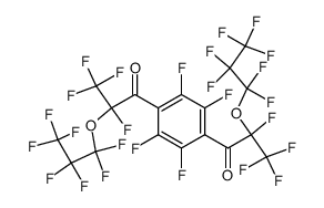 1-Propanone, 1,1'-(2,3,5,6-tetrafluoro-1,4-phenylene)bis[2,3,3,3-tetrafluoro-2-(heptafluoropropoxy)- (9CI) 结构式