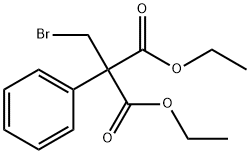 2-(溴甲基)-2-苯基丙二酸二乙酯 结构式