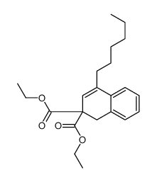4-己基-1H-萘-2,2-二羧酸二乙酯 结构式