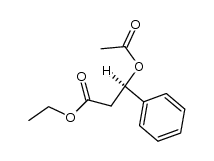 Benzenepropanoic acid, β-(acetyloxy)-, ethyl ester, (βR)- 结构式
