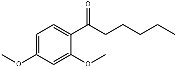 1-(2,4-二甲氧基苯基)-1-己酮 结构式