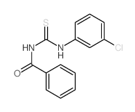 N-Benzoyl-N'-(m-chlorophenyl)thiourea 结构式