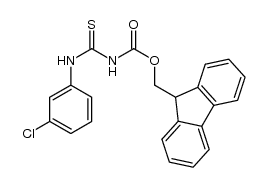 Carbamic acid, N-[[(3-chlorophenyl)amino]thioxomethyl]-, 9H-fluoren-9-ylmethyl ester 结构式