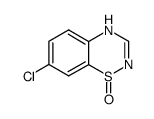 7-氯-2H-1,2,4-苯并噻二嗪-1-氧化物 结构式