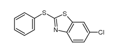 6-氯-2-(苯硫基)苯并噻唑 结构式
