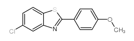 5-氯-2-(4-甲氧基苯基)苯并[d]噻唑 结构式
