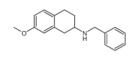 N-苄基-7-甲氧基-1,2,3,4-四氢萘-2-胺 结构式