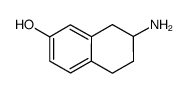 7-氨基-5,6,7,8-四氢萘-2-醇 结构式