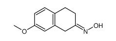 3,4-二氢-7-甲氧基-2(1H)-萘酮肟 结构式