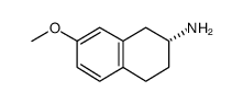 (R)-2-氨基-7-甲氧基四氢萘 结构式