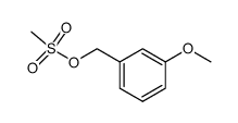 3-甲氧基苯甲醇甲磺酸酯 结构式