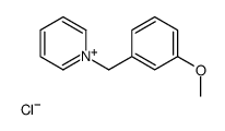 1-(3-甲氧基苄基)吡啶鎓氯化物 结构式