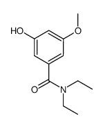 N,N-二乙基-3-羟基-5-甲氧基苯甲酰胺 结构式