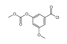 Benzoyl chloride, 3-hydroxy-5-methoxy-, methylcarbonate (3CI) 结构式