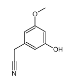 3-羟基-5-甲氧基苯乙腈 结构式