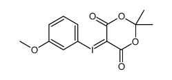 Iodonium, (2,2-dimethyl-4,6-dioxo-1,3-dioxan-5-yl)(3-methoxyphenyl)-, inner salt 结构式