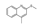 4-甲基-2-(甲硫基)喹啉 结构式