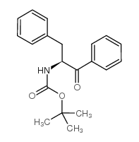 BOC-(2S)-2-氨基-1,3-二苯基-1-丙酮 结构式