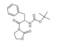 Carbamic acid, N-[(1S)-2-oxo-2-(2-oxo-3-oxazolidinyl)-1-(phenylmethyl)ethyl]-, 1,1-dimethylethyl ester 结构式