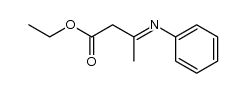 3-(苯亚氨基)丁酸乙酯 结构式