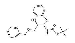 Carbamic acid, [(1S,2S)-2-hydroxy-3-(phenylmethoxy)-1-(phenylmethyl)propyl]-, 1,1-dimethylethyl ester (9CI) 结构式