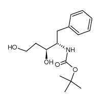 L-threo-Pentitol, 1,2,4-trideoxy-2-[[(1,1-dimethylethoxy)carbonyl]amino]-1-phenyl- 结构式