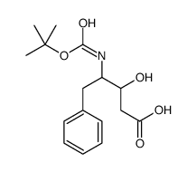 (3S,4S)-4-叔丁基氧基羰基氨基-3-羟基-5-苯基戊酸 结构式