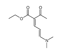 2-乙酰基-5-(二甲氨基)-2,4-戊二烯酸乙酯 结构式