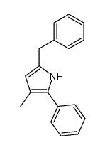 3-甲基-2-苯基-5-(苯甲基)-1H-吡咯 结构式