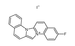 3-氟咪唑并[1,2-a:3,4-a']二喹啉-7-鎓碘化物 结构式