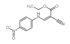 2-氰基-3-[(4-硝基苯基)氨基]-2-丙烯酸乙酯 结构式