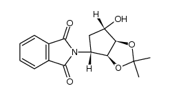 2-[(3aS,4R,6S,6aR)-Tetrahydro-6-hydroxy-2,2-dimethyl-4H-cyclopenta-1,3-dioxol-4-yl]-1H-isoindole-1,3(2H)-dione 结构式