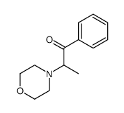 2-(4-吗啉基)-1-苯基-1-丙酮 结构式
