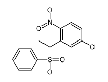 4-氯-1-硝基-2-[1-(苯磺酰基)乙基]苯 结构式