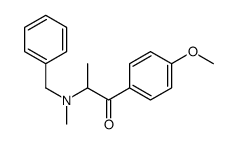 1-Propanone, 1-(4-methoxyphenyl)-2-[methyl(phenylmethyl)amino]- 结构式