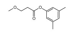 3-甲氧基丙酸-3,5-二甲基苯酯 结构式