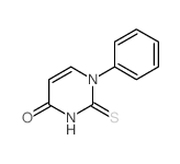 1-苯基-2-硫代尿嘧啶 结构式