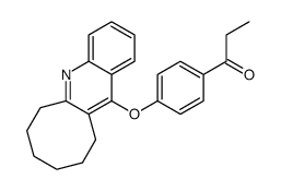 1-Propanone, 1-[4-[(6,7,8,9,10,11-hexahydrocycloocta[b]quinolin-12-yl)oxy]phenyl]- 结构式