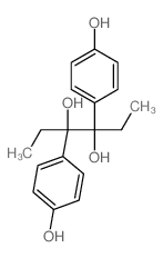 3,4-双(4-羟基苯基)-3,4-己二醇 结构式