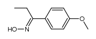 1-(4-甲氧基苯基)-1-丙酮肟 结构式