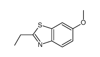 2-乙基-6-甲氧基苯并噻唑 结构式