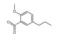 2-硝基-4-丙基苯甲醚 结构式