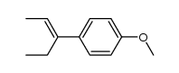 1-(1-乙基-1-丙烯-1-基)-4-甲氧基苯 结构式