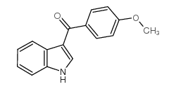 (1H-吲哚-3-基)(4-甲氧基苯基)甲酮 结构式