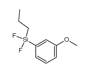 1-(二氟丙基硅基)-3-甲氧基苯 结构式